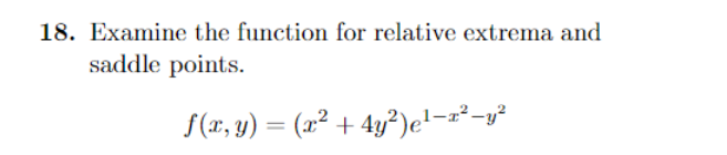 Solved Multivariable Calculus. Examine The Function For | Chegg.com