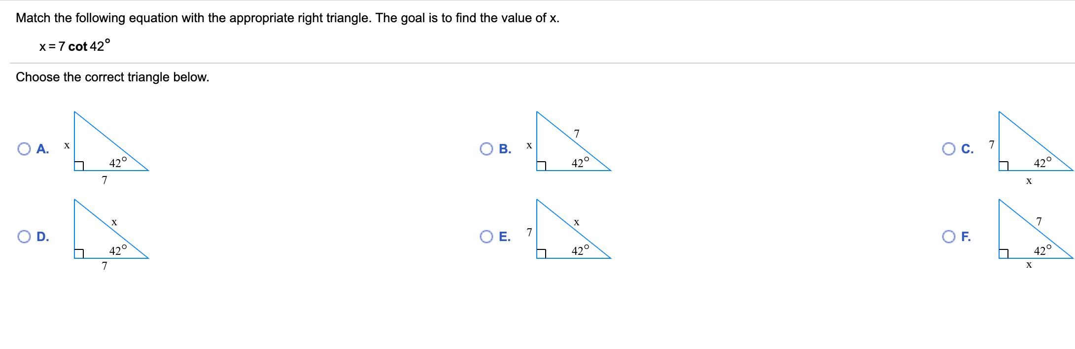 Solved Match the following equation with the appropriate | Chegg.com