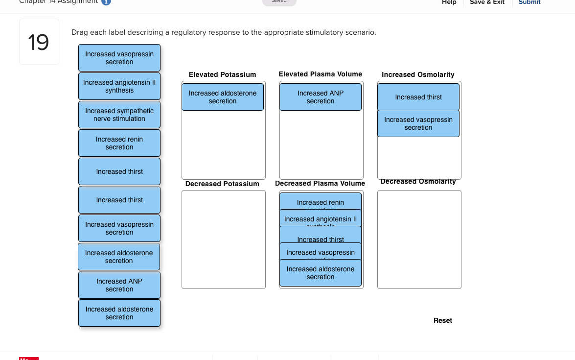 Solved Drag each label describing a regulatory response to