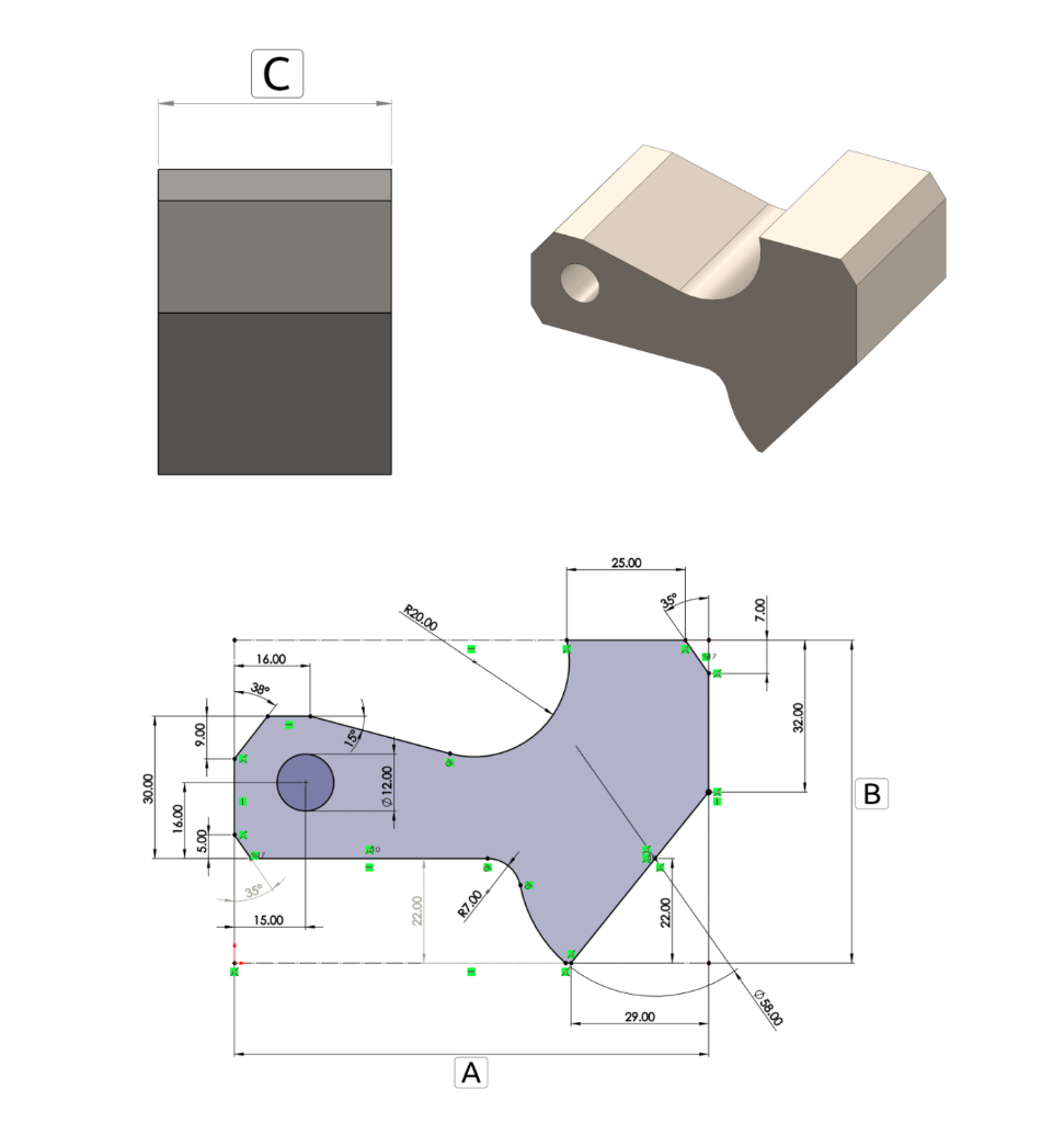 Solved SHOW ALL STEPS USE SOLIDWORKS AND ONLY SOLIDWORKS. | Chegg.com