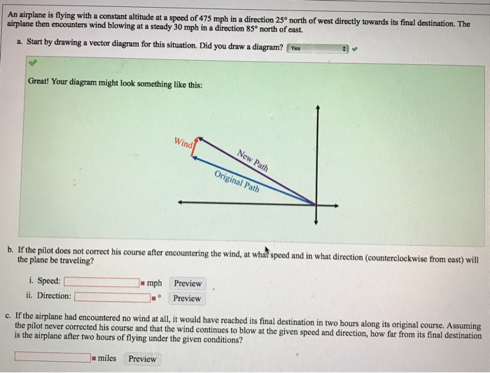 solved-an-airplane-is-flying-with-a-constant-altitude-at-a-chegg