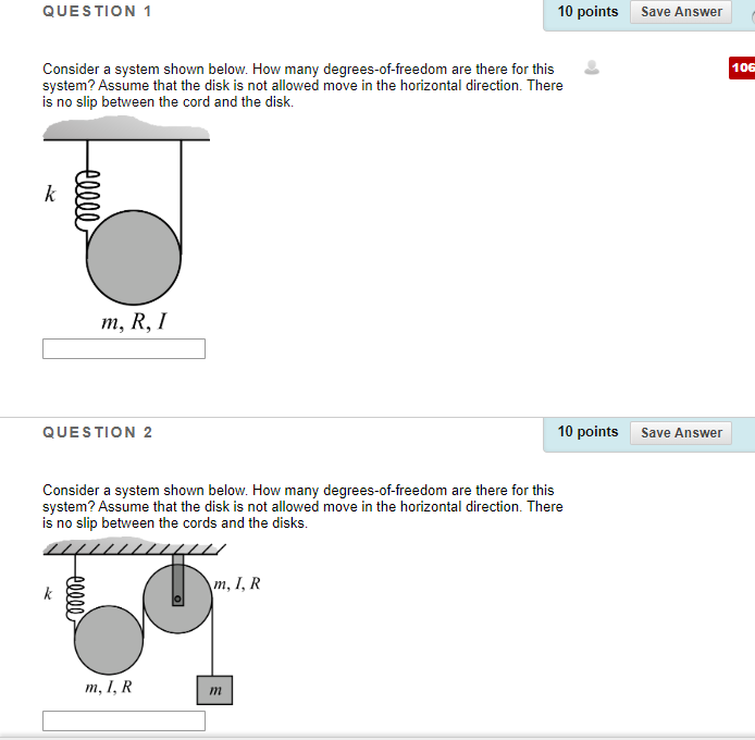 Solved QUESTION 1 10 points Save Answer Consider a system | Chegg.com