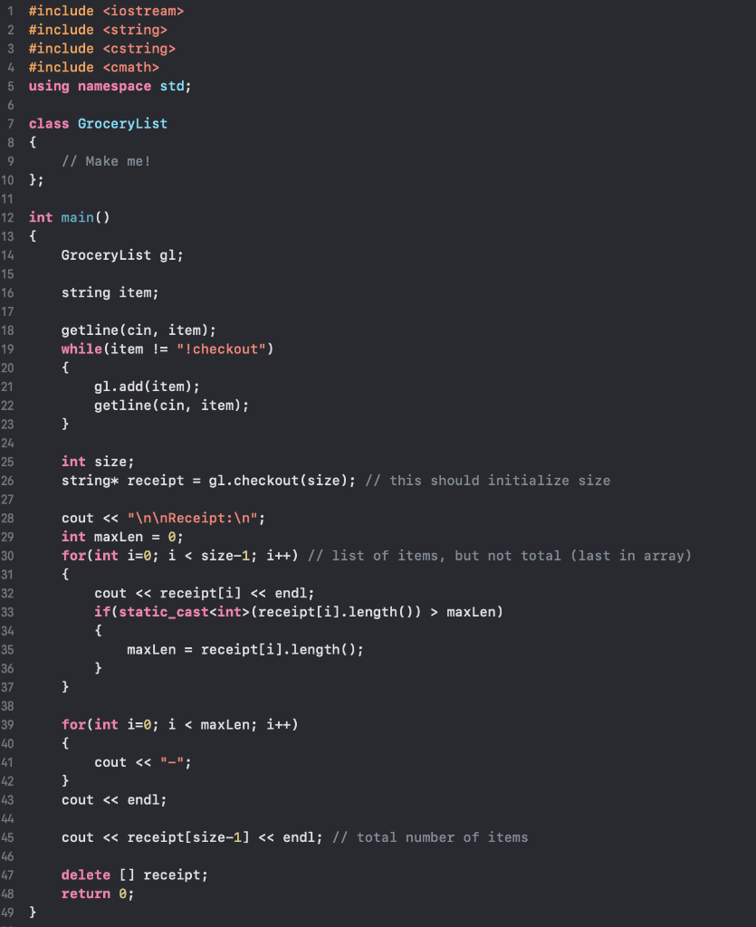 Solved Problem A: Grocery shopping (20 points) In this | Chegg.com