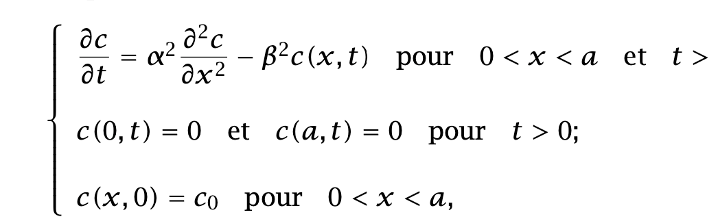 Solved We consider the following problem: where α, β, a and | Chegg.com