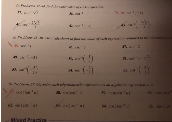 solved-find-the-exact-value-of-each-expression-cot-1-chegg