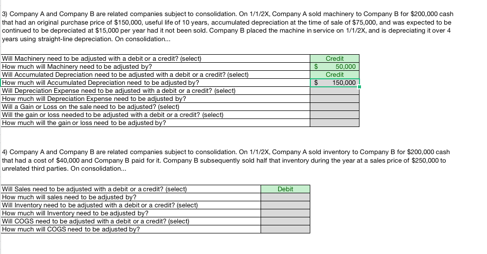 Solved 3) Company A And Company B Are Related Companies | Chegg.com