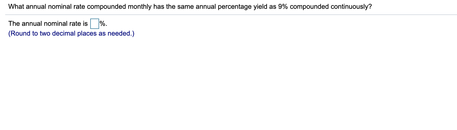 Solved What annual nominal rate compounded monthly has the | Chegg.com