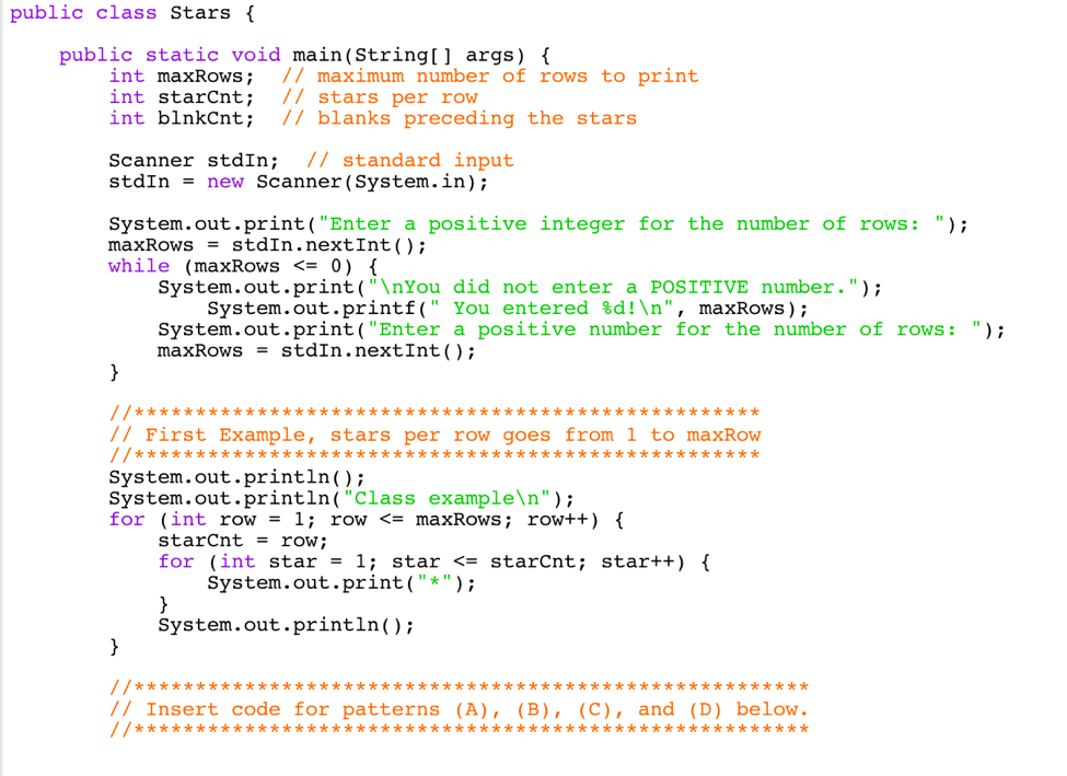 Solved I can't figure out how to add to this existing code. | Chegg.com