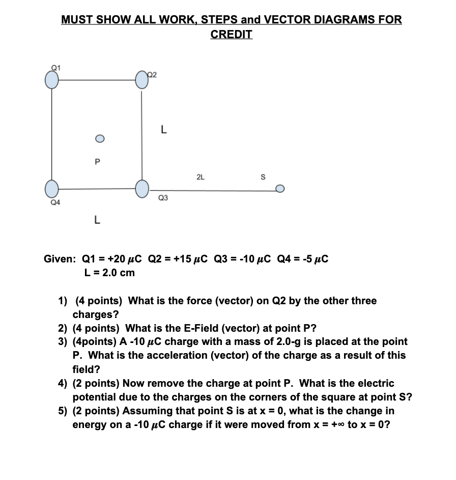 Solved Must Show All Work Steps And Vector Diagrams For Chegg Com