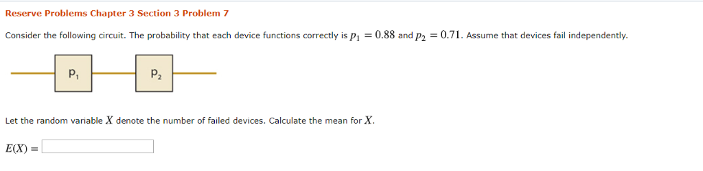 Solved Reserve Problems Chapter 3 Section 3 Problem 7 | Chegg.com