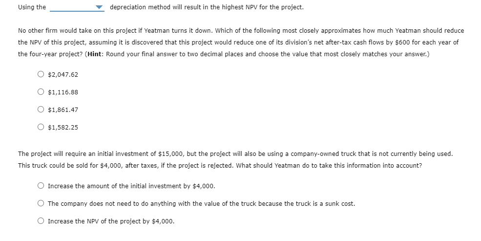 Solved This project will require an investment of $15,000 in | Chegg.com