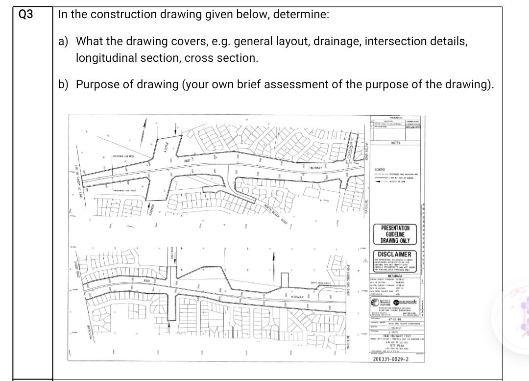 Solved In the construction drawing given below, determine