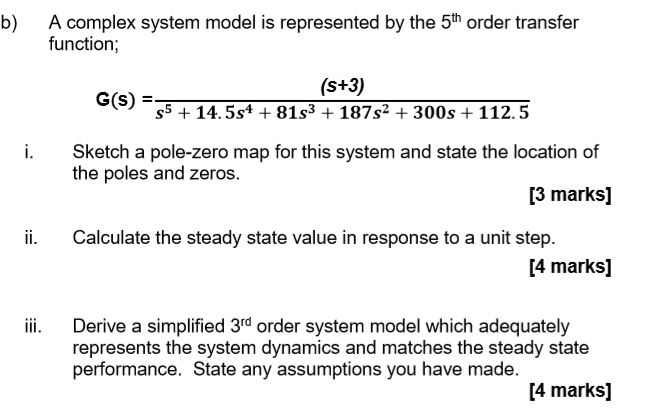 Solved Transfer functions: how do I simplify this 5th order | Chegg.com