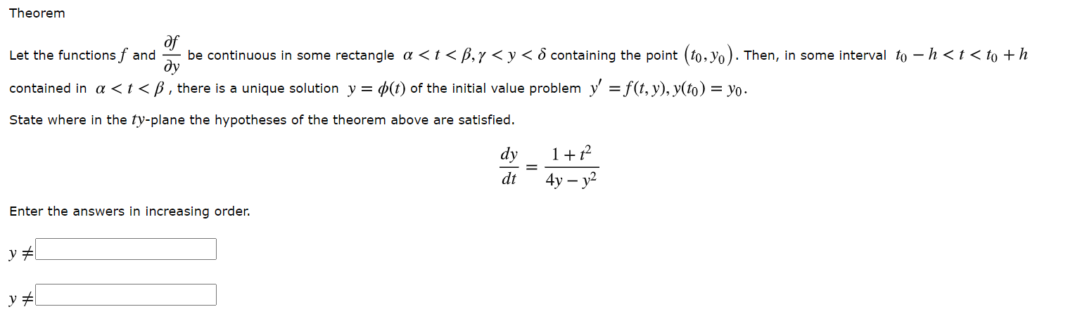 Theorem Of Let The Functions F And Be Continuous In Chegg Com
