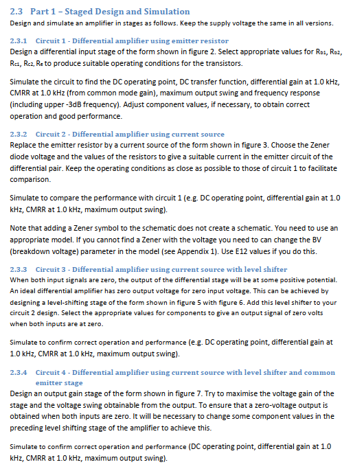 1.1 The Differential Input Stage The basic | Chegg.com