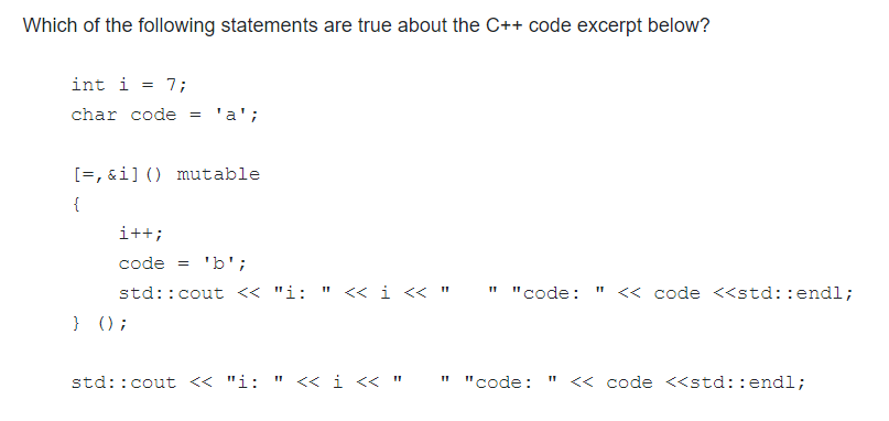Solved Which of the following statements are true about the | Chegg.com