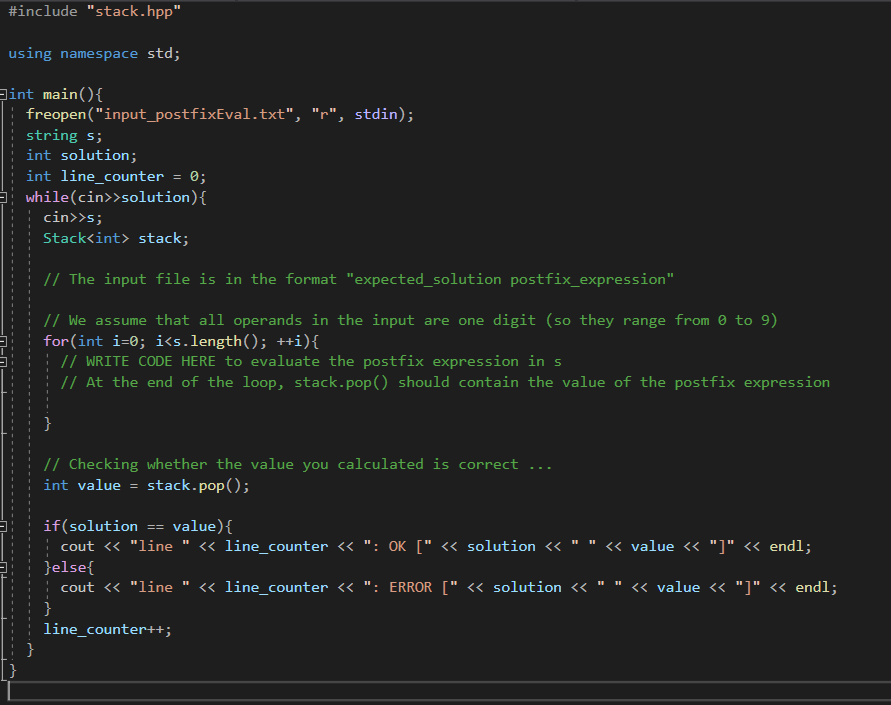 Implement a stack and solutions to the following | Chegg.com