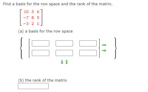 Solved Find a basis for the row space and the rank of the Chegg