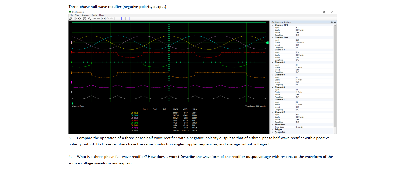 Solved Threephase halfwave rectifier (negativepolarity