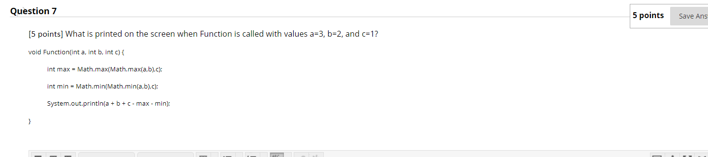Solved Question 7 5 points Save Ans [5 points] What is | Chegg.com