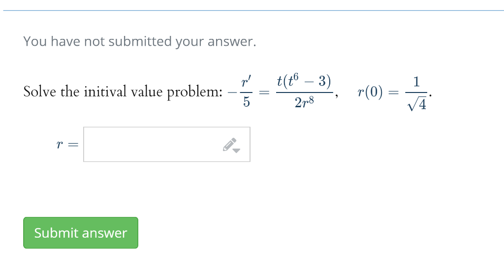 Solved You have not submitted your answer. t(tô – 3) Solve | Chegg.com