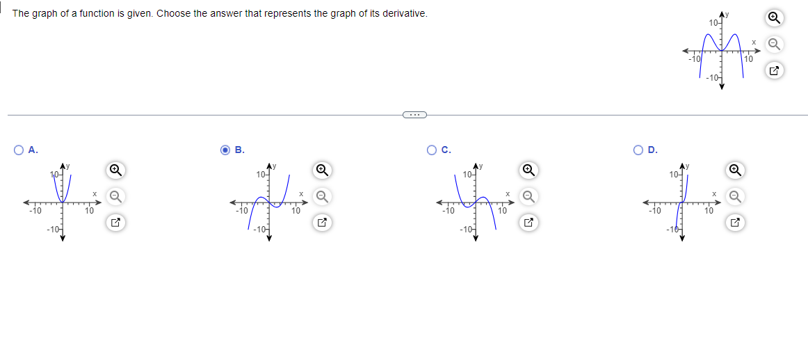 Solved The graph of a function is given. Choose the answer | Chegg.com