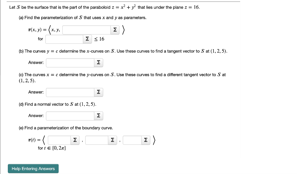 Solved Let S Be The Surface That Is The Part Of The Chegg Com