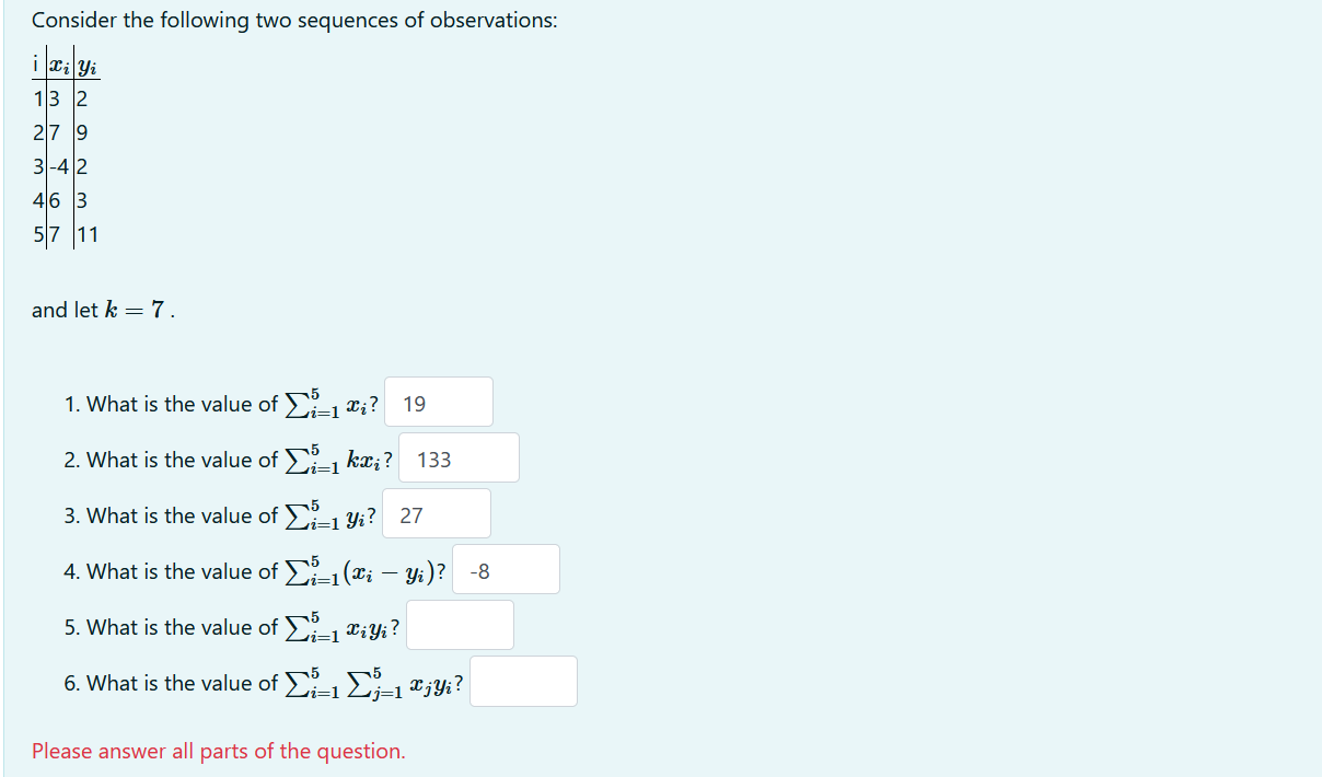 Solved Consider the following two sequences of observations: | Chegg.com