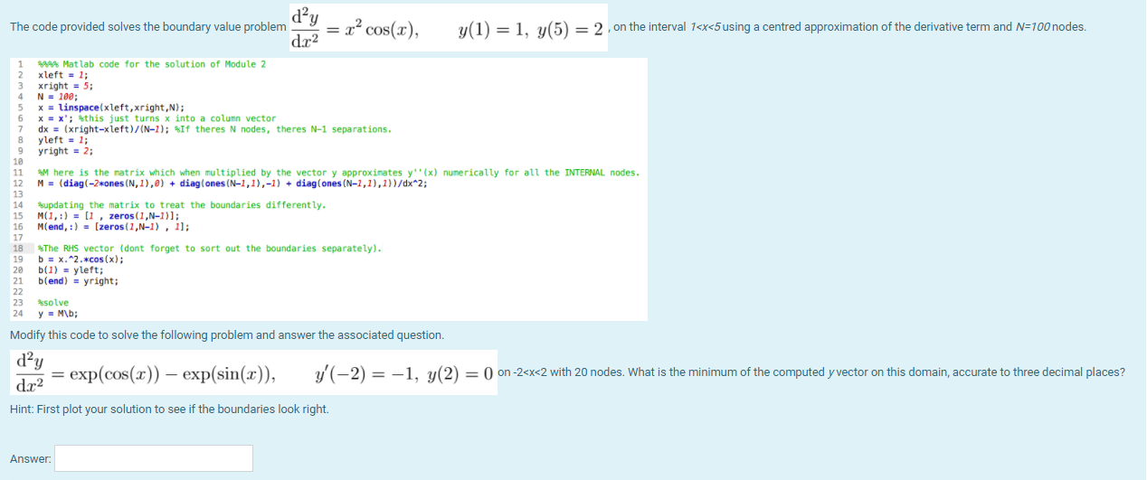 Solved 1 2 3 4 5 6 7 8 9 dạy The code provided solves the | Chegg.com