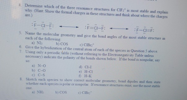 Solved Pre-Lab Exercises 1. What is the number of electron | Chegg.com