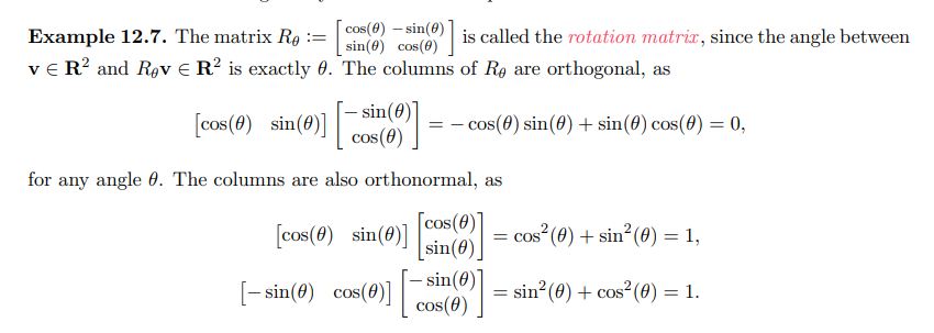 Solved (a) Let Rθ∈m2×2 Be The Rotation Matrix From Example 