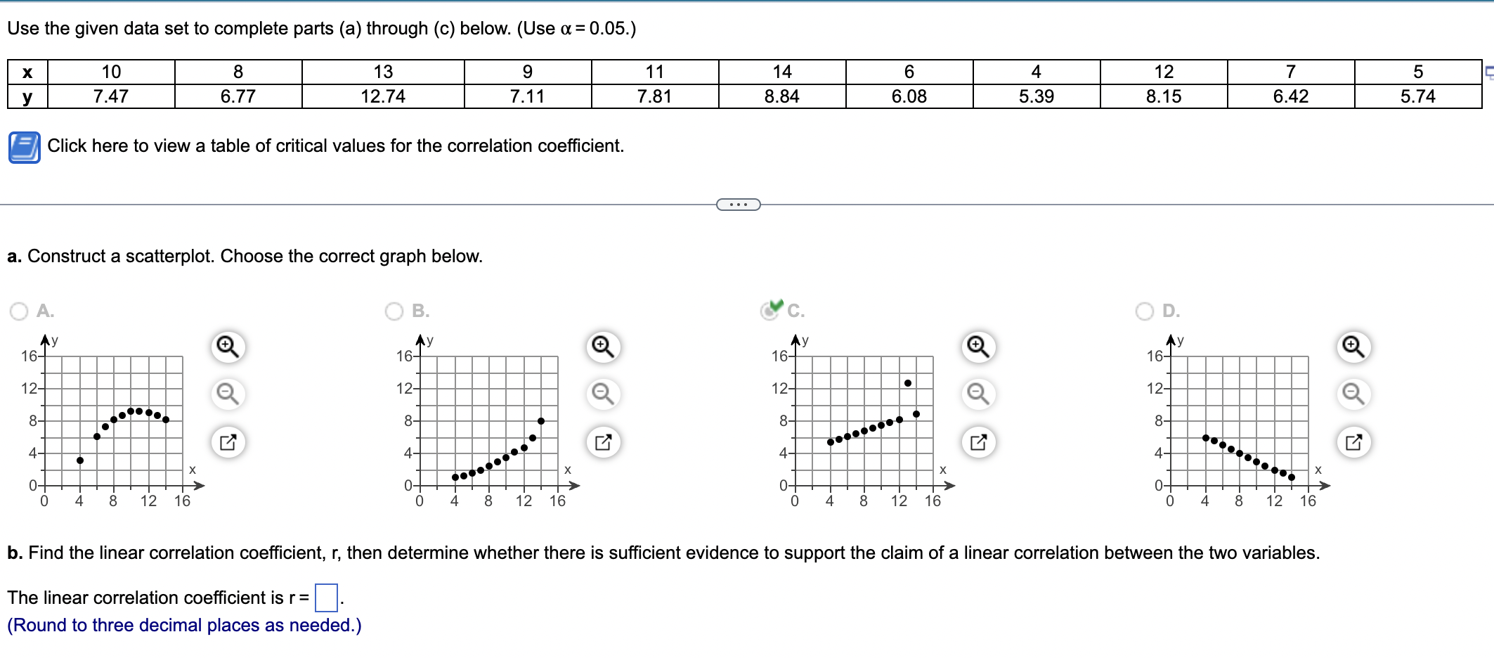 Solved Use The Given Data Set To Complete Parts (a) Through | Chegg.com ...