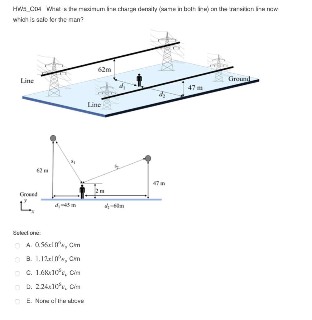 Solved HW5_Q04 What is the maximum line charge density (same | Chegg.com