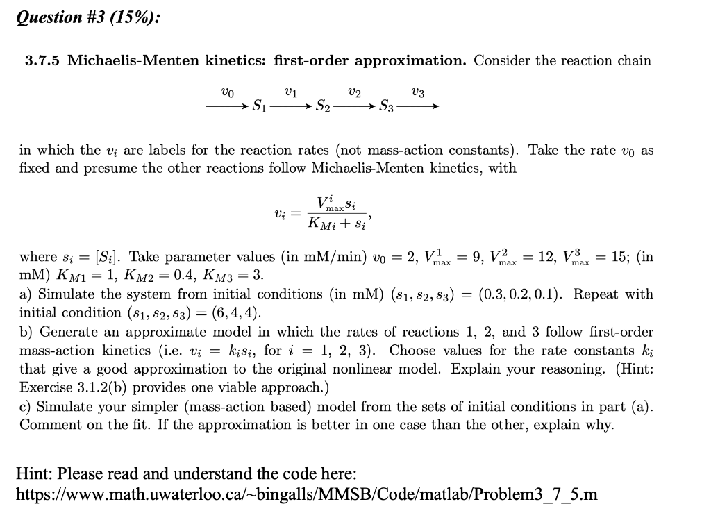 chain reaction first order code