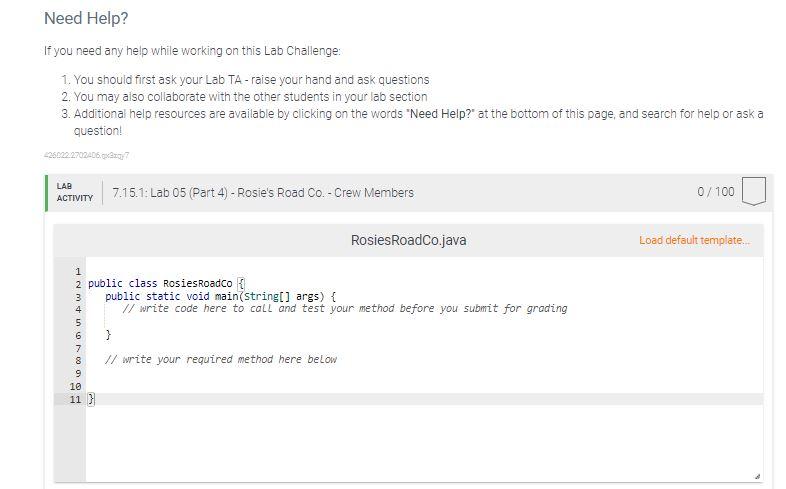 Solved Problem Description and Given Info Rosie's Road Co. | Chegg.com