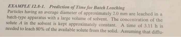 Solved Calculate Dabeff using experimental daya in example | Chegg.com