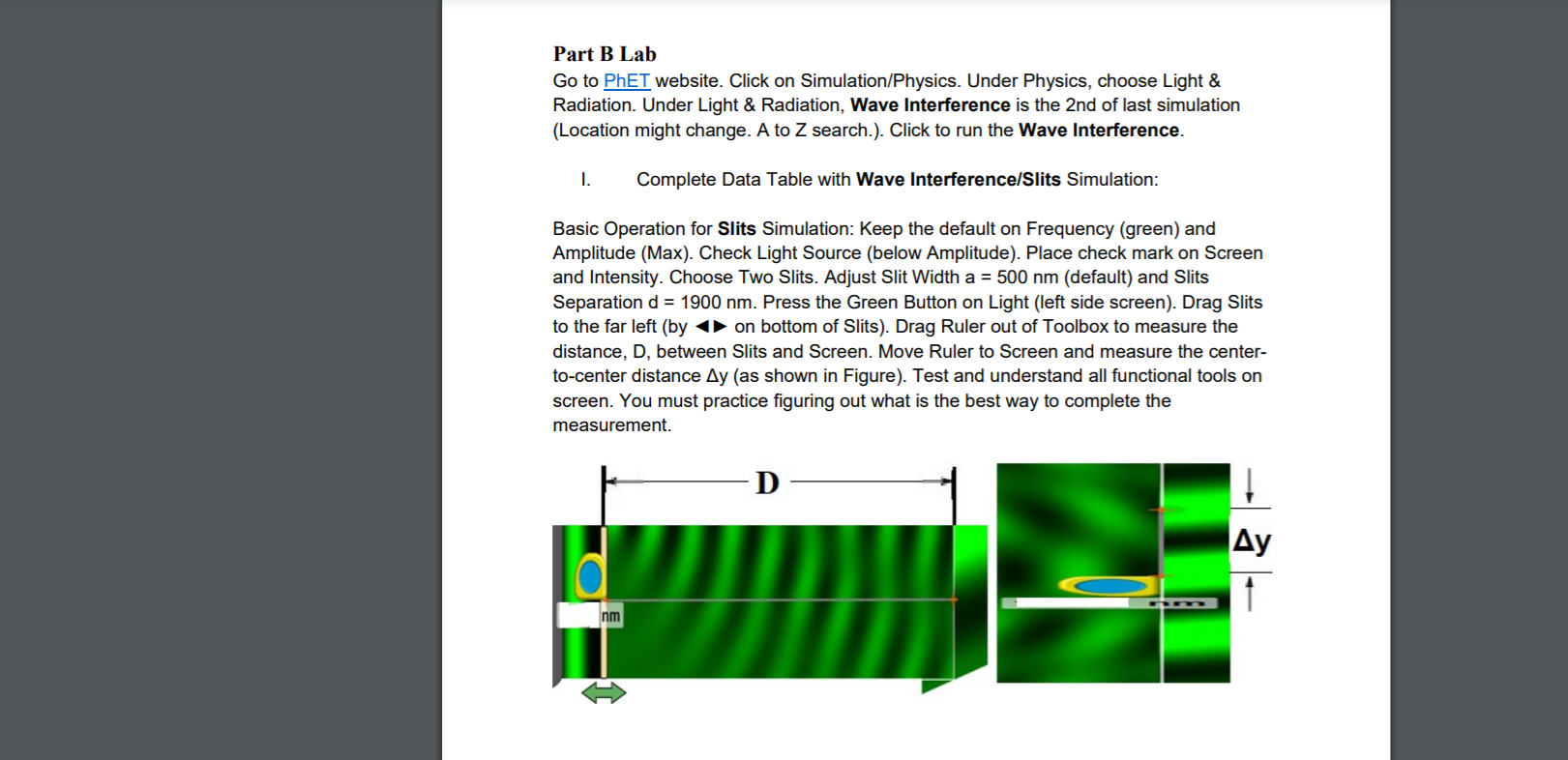 Solved Part B Lab Go To PhET Website. Click On | Chegg.com