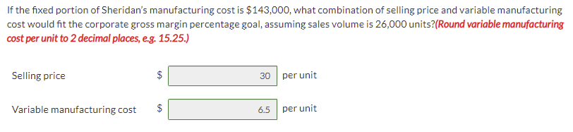 Solved Most manufacturing companies have gross margin goals, | Chegg.com