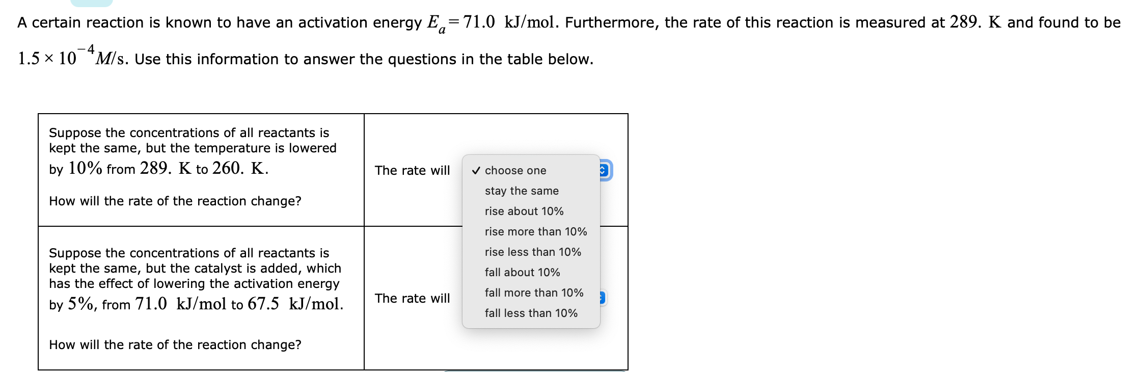Solved A certain reaction is known to have an activation | Chegg.com