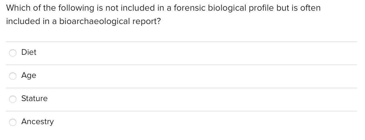 Solved Which of the following is not included in a forensic | Chegg.com