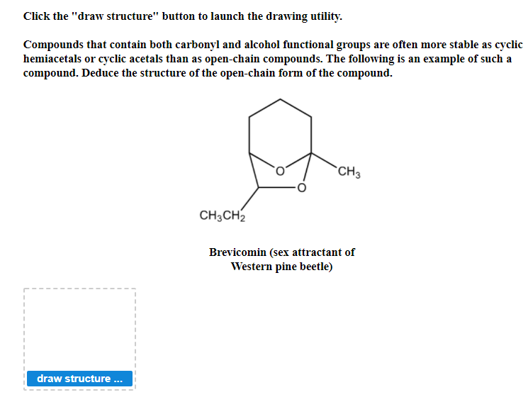 Open Chain Compounds Are Called