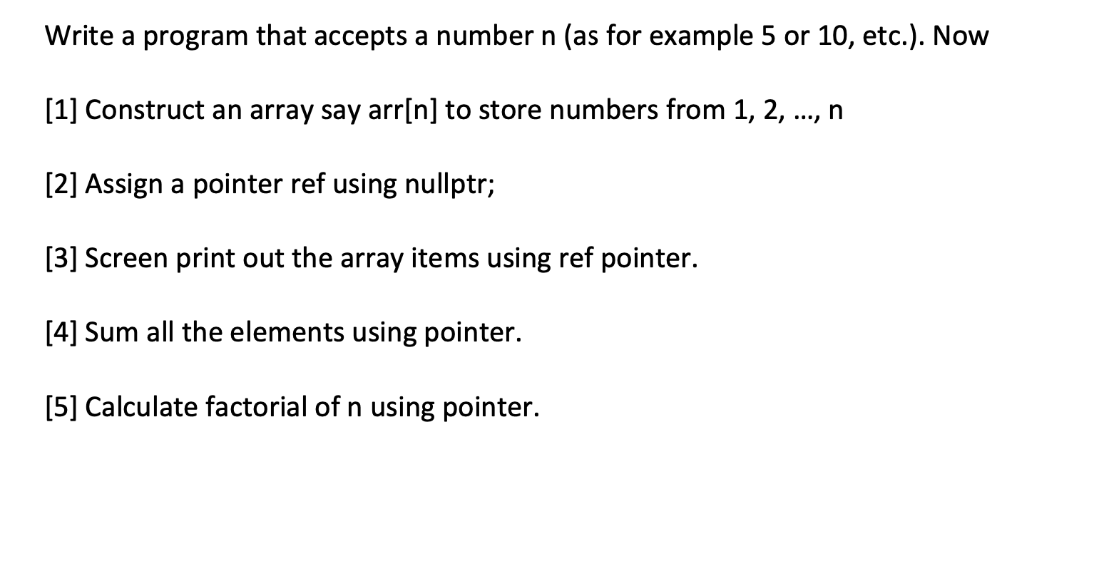 Solved Write a program that accepts a number n (as for | Chegg.com
