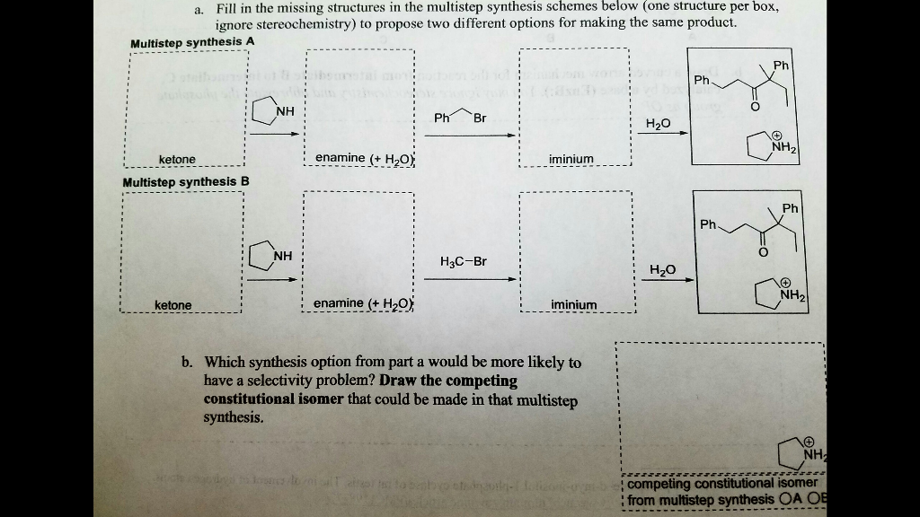 Solved a. Fill in the missing structures in the multistep | Chegg.com
