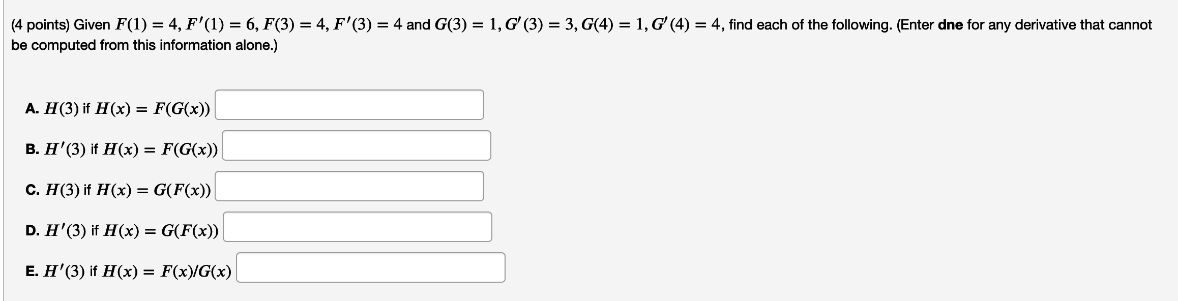 Solved 4 Points Given F 1 4 F 1 6 F 3 4 F 3 Chegg Com