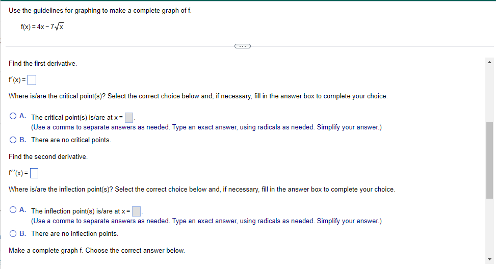 Solved Use The Guidelines For Graphing To Make A Complete | Chegg.com