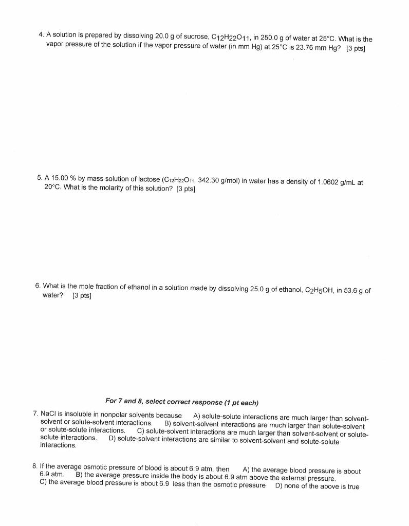 Solved HW (Chapter 12) Name: Show all your work in the space | Chegg.com
