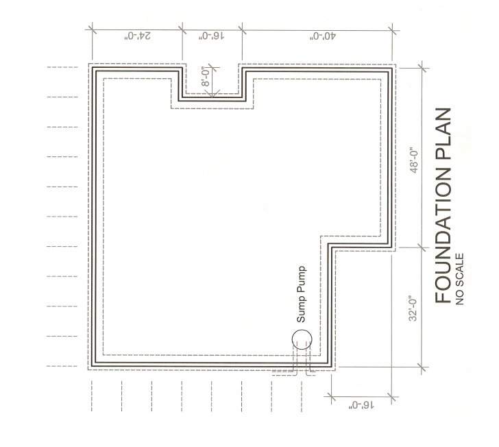 What is the building area? Square feet of 6 mil vapor