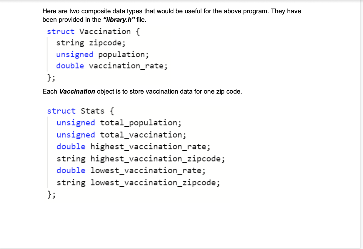 Solved In this assignment, you are asked to create a program | Chegg.com