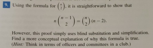Solved 9. Using the formula for (), it is straightforward to | Chegg.com