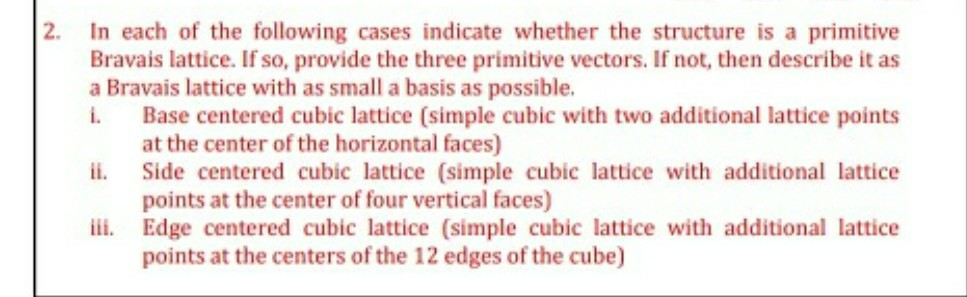 Solved In each of the following cases indicate whether the | Chegg.com